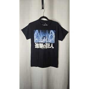 Official Attack On Titan Survey Corp Season 3 Black T-shirt Size Small
